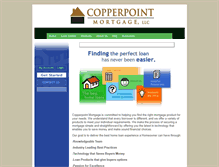 Tablet Screenshot of copperpointmortgage.com